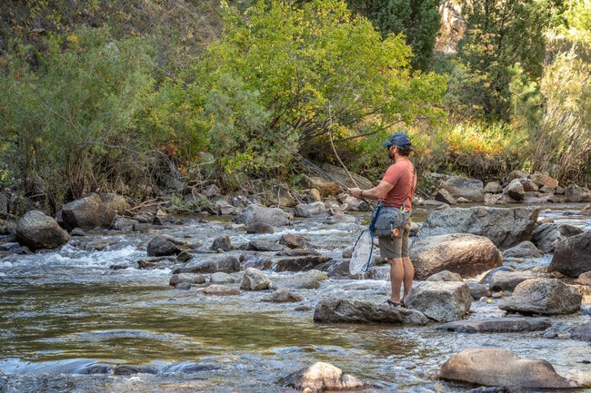 Fishing along Boulder Creek is a popular pastime for those living in Mountain Meadows and the surrounding areas.