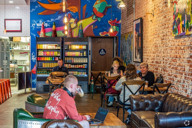 Lift Coffee Roasters in Uptown Whittier is a popular spot for breakfast burritos and coffee.