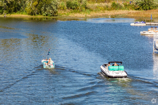 Boating on the Fox River is readily enjoyed by Colby Point residents and visitors.