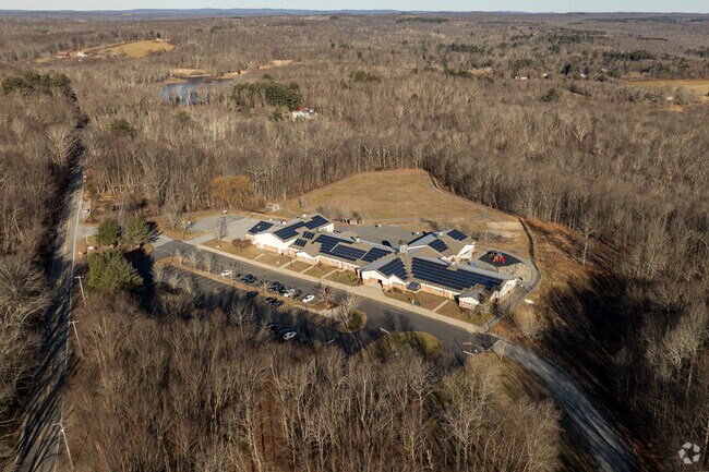 Hampton Elementary School stands at the heart of the community, shaping young minds in this quiet rural town.