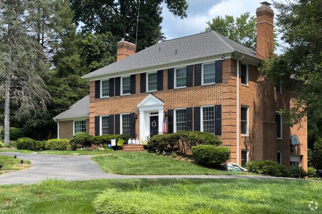 Brick, Colonial style homes are historic to the Seven Locks neighborhood.