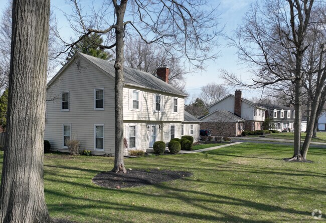 Dutch Colonial homes often exhibit a symmetrical design in the Allisonville neighborhood.