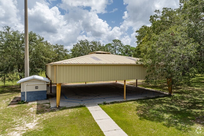 West Pasco Education Academy has a covered play area for rainy days.