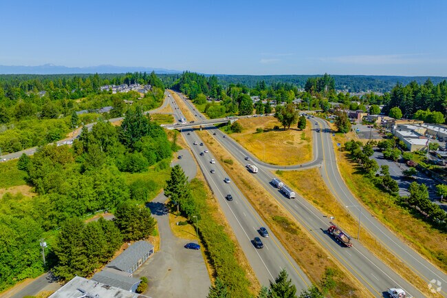 Highway 16 leads from the mainland in Tacoma from the Tacoma narrows.