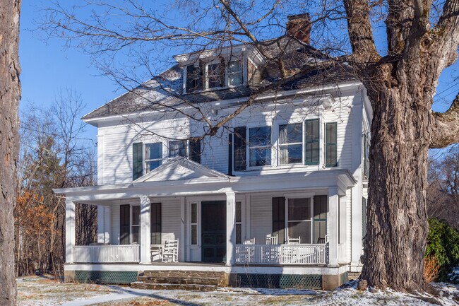 This American Foursquare in Ashfield is a wonderful example of rural adaptation of the style.