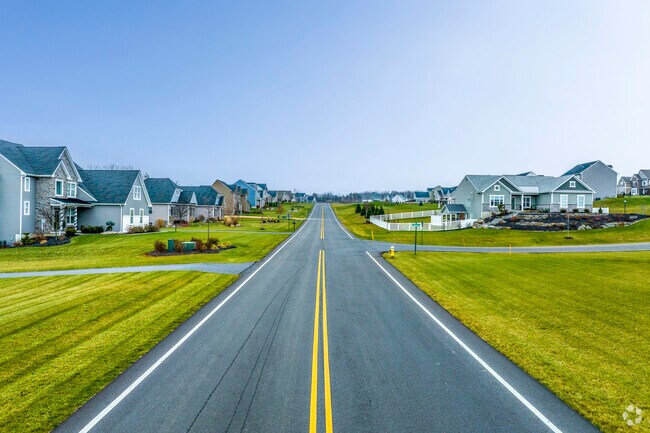 The homes in Bushkill Township leave plenty of room between one another.