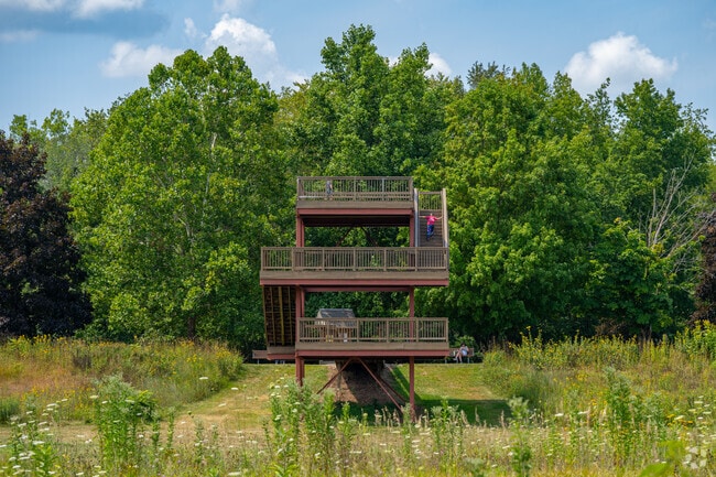 Dunlap's Ox-Bow County Park is a highlight of the area.
