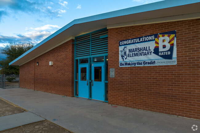 Marshall Elementary is part of the Tucson Unified School District and is 'B' Rated