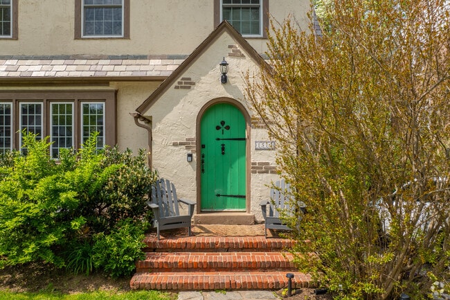 Colorful doorways adorn unique homes in Wynnewood.