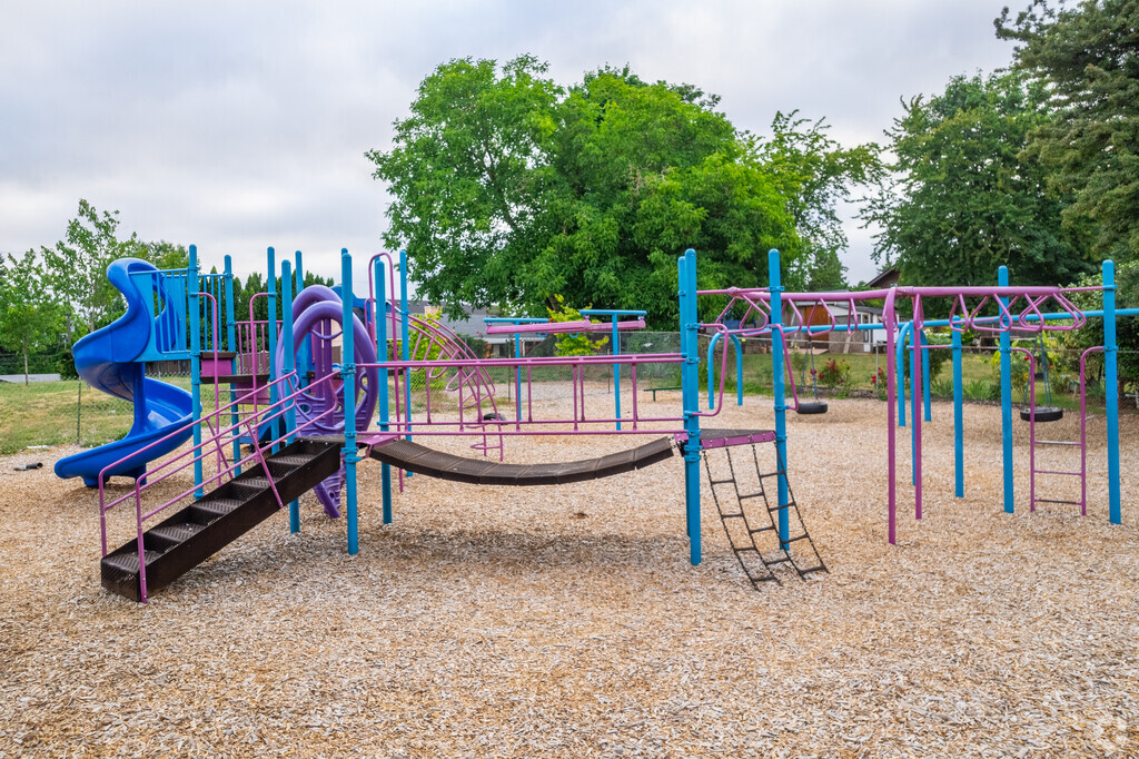 Play structure at the Trinity Lutheran Christian School.