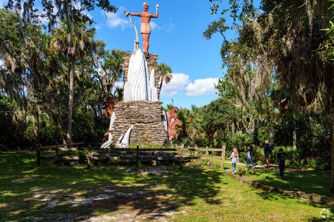 The Chief Tomokie Statue at Tomoka State Park is minutes from Northbrook.