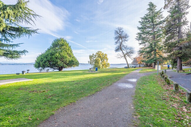 Madrona Park offers some awesome walking trails and lots of access to Lake Washington.