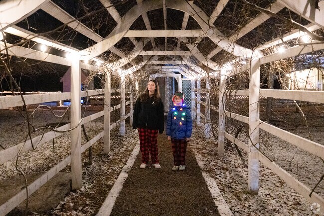 Lewisboro locals enjoy the lights at the Holiday Lights on the Farm.