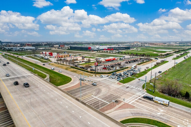 Aerial context of Craig Ranch from the corner of Hwy 121 and Ridge Rd.