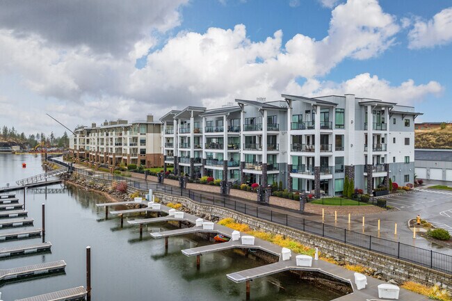 Post Falls City Center has several condos available near the water.