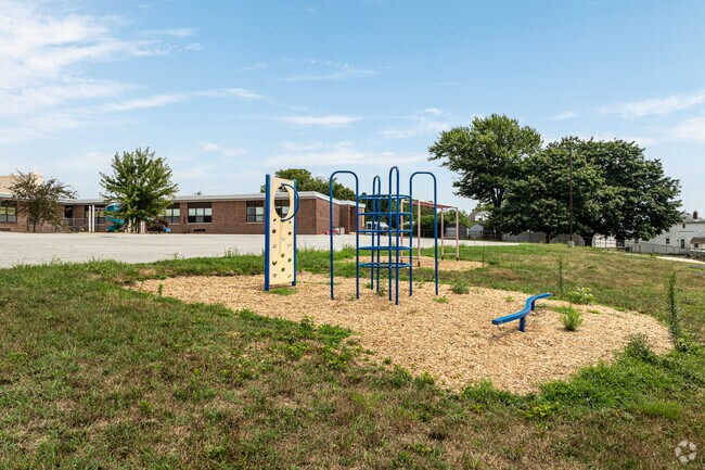 The older kids at Windsor Manor Elementary School enjoy workouts on the climber.