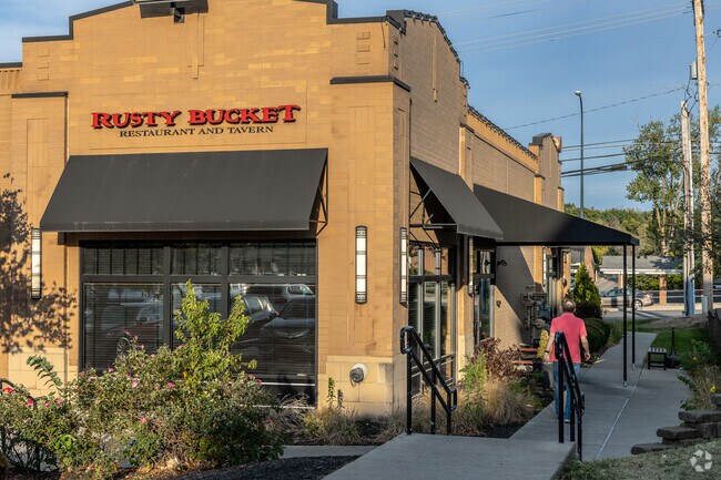 Dining options close to Rathburn Woods range from casual eats to upscale restaurants.