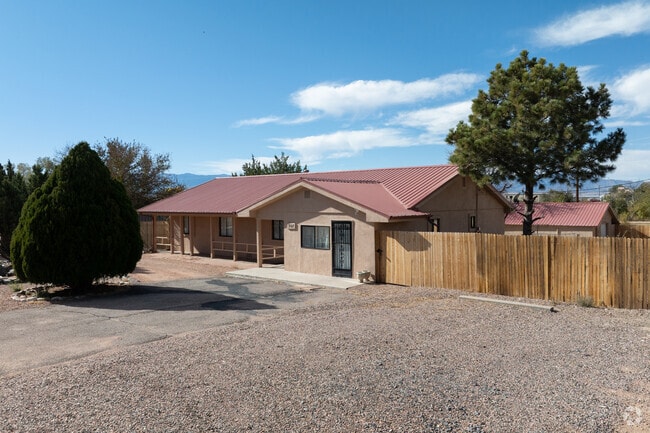 Some homes in Penrose have fenced in backyards.