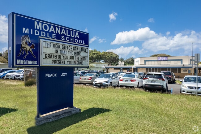 Moanalua Middle School boasts a newly renovated campus and modern classrooms.