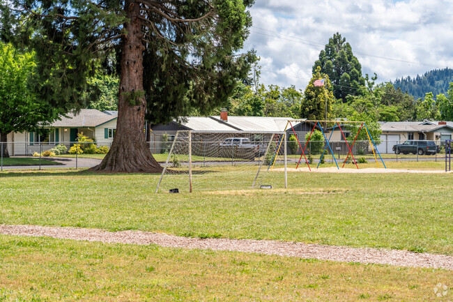 Douglas Gardens Elementary School students can play soccer on the fields in East Springfield.