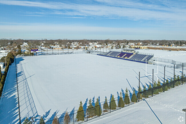 Football field at De La Salle Collegiate High School.