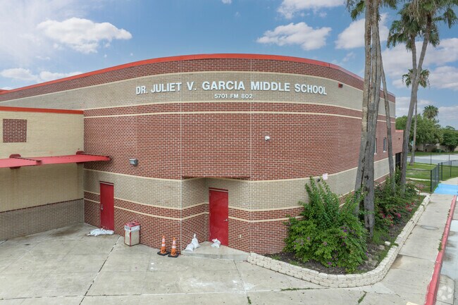 Garcia Middle School hosts grades 6th to 8th in the city of Brownsville.