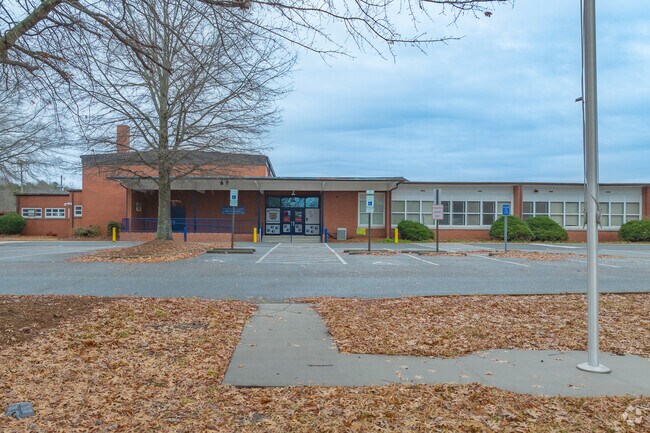 The Bessemer Elementary School entrance is accessible to staff and students with disabilities.