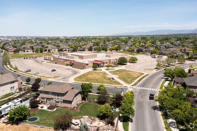 An overview of Willow Springs Elementary School in the Draper neighborhood of Utah.