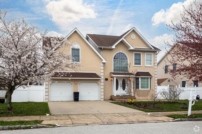 In Bustleton there are new built homes with attached garages.