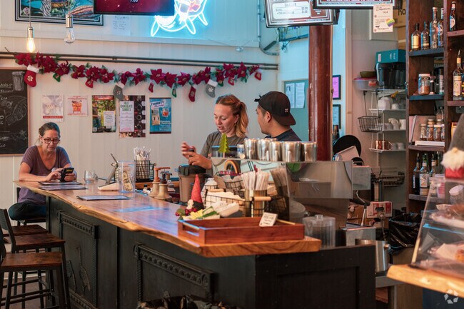 Quaint bakeries and dessert spots offer delightful sweet treats.