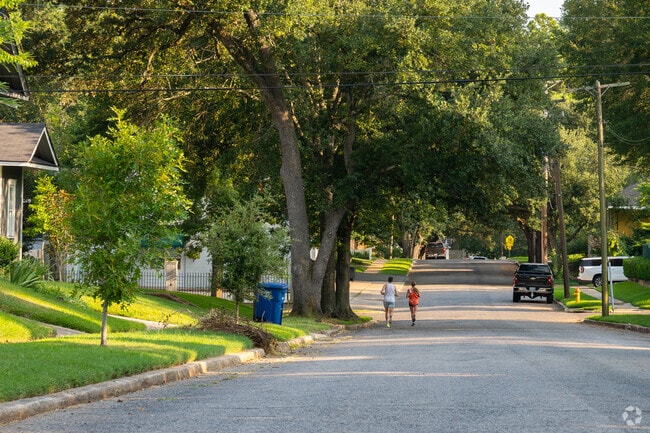 Caddo Heights/South Highlands residents enjoy jogging the tree lined streets during golden hour.
