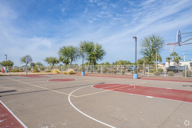 Shoot some hoops at Dream City Christian School in Glendale.