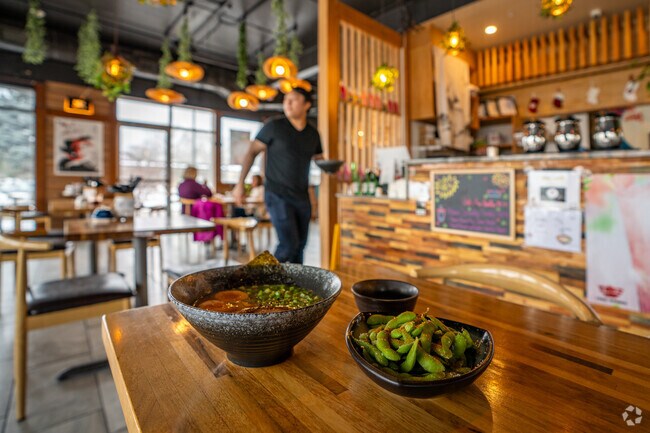 Trio Ramen is a must and just down the road from the Middleton Hills neighborhood.