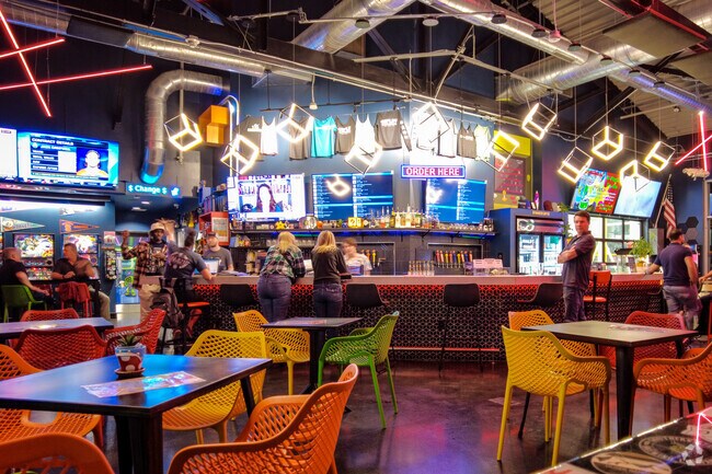 For a fun time in a retro setting, head to Rewind Brewery in Fort Mill.