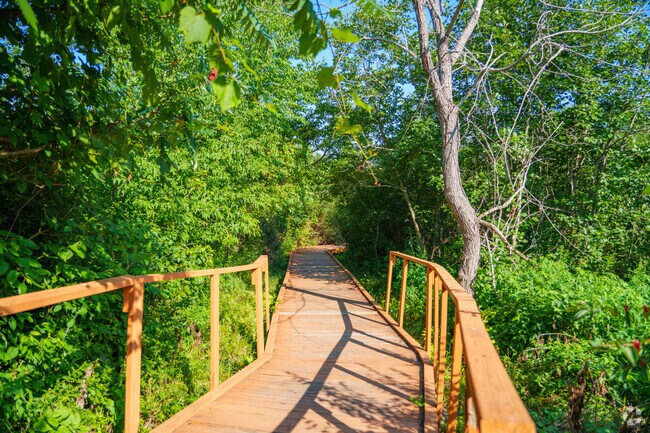 Immerse yourself in nature along the Boardwalk Loop Trail in Corinna.