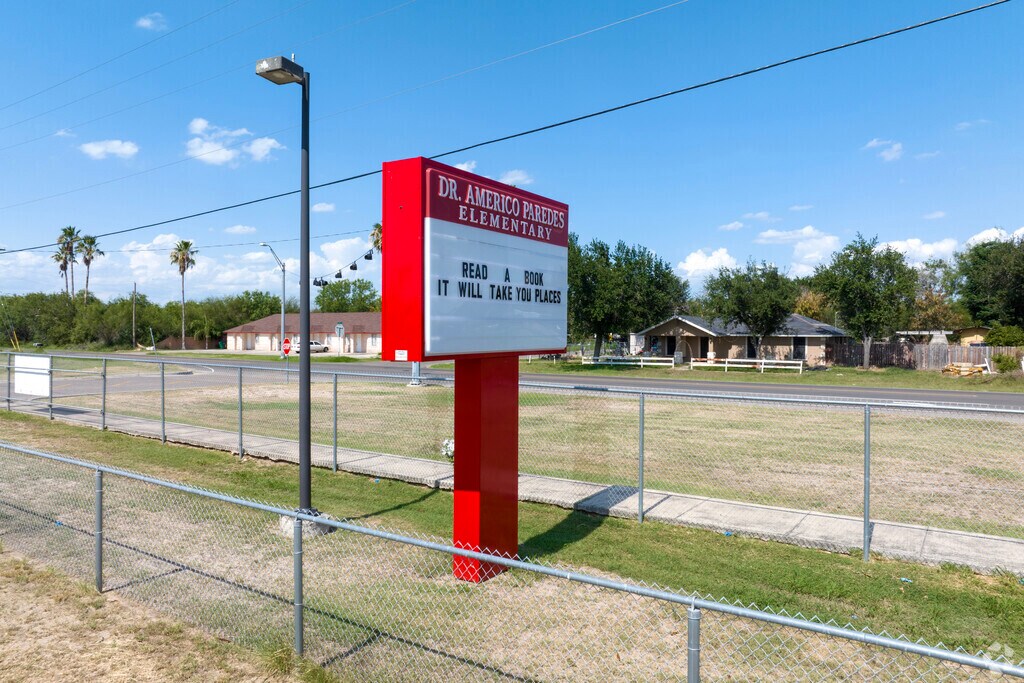 Dr. Americo Paredes Elementary School hosts grades Pre-K to 5th grade in the Palmview area.