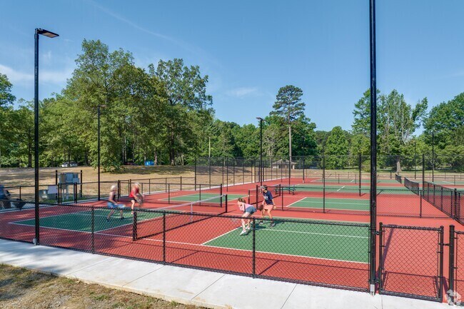 Catch a game of tennis at the Mills Park tennis courts.