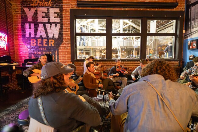 Yee Haw Brewery is near Fall Branch and offers live music and an incredibly fun atmosphere.