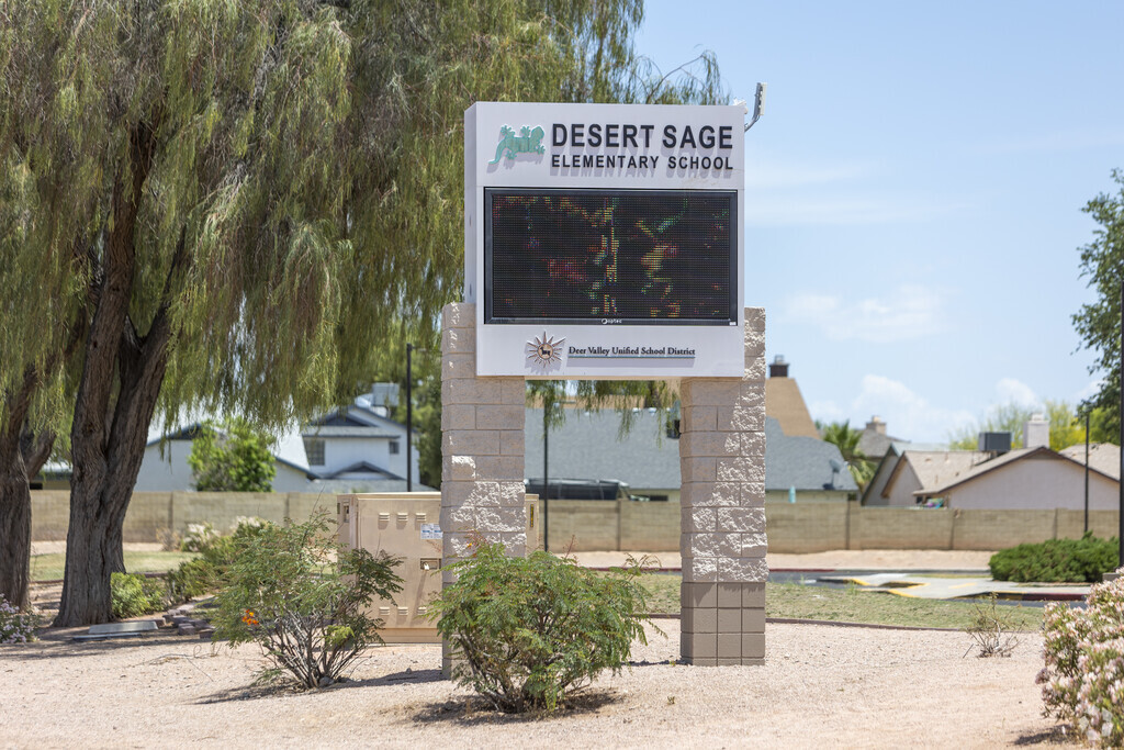 Glendale’s Desert Sage Elementary School is rated a 7/10 from GreatSchools.com.