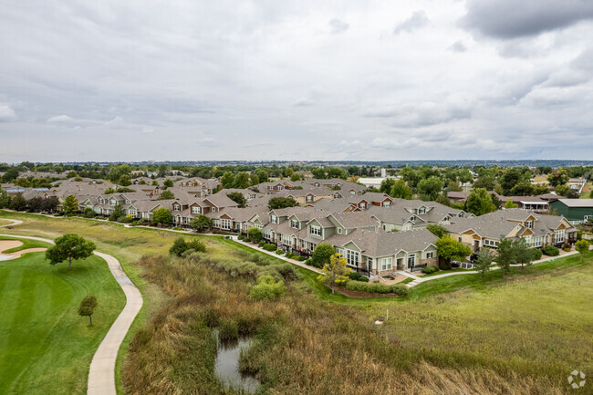 Lakefront apartments near Sunnyslope in Broomfield, Colorado.