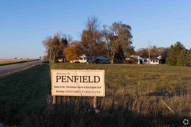 Penfield which has a population of 198 people was named after John Penfield in 1876..