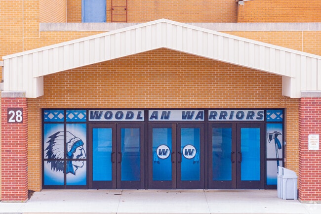 Woodlan Jr/Sr High School has 744 students.