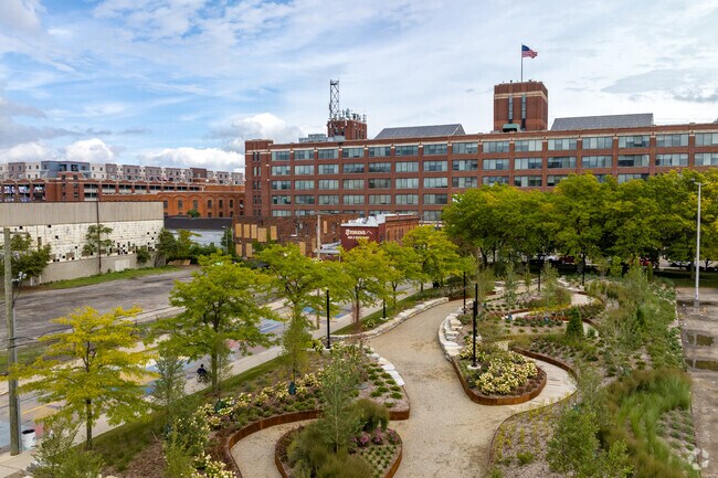 Enjoy the recently installed wildlife preserve in Rivertown in front of River Place condos.