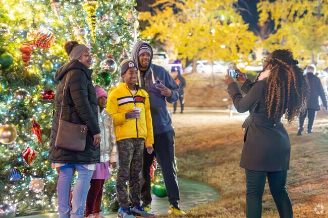 Get your picture taken in front of the tree at the Hoover Christmas Tree Lighting.