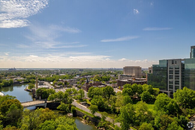 Scenic views of the Brandywine Creek and Mid-town Brandywine are a sight to see at sunset.