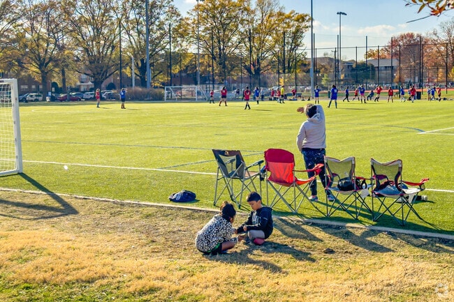 Kids can play soccer at Gunston Park in Long Branch Creek.
