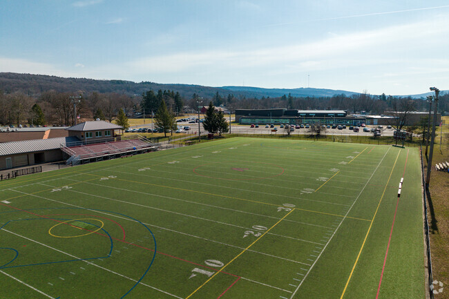 The football field seen at Clary Middle School in the Valley.