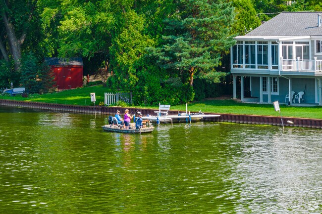 Residents of West Island Lake can easily access Island Lake for fishing and other activities.