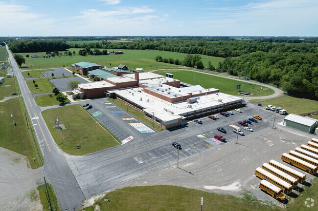 Cory Rawson Elementary shares a campus with the high school.