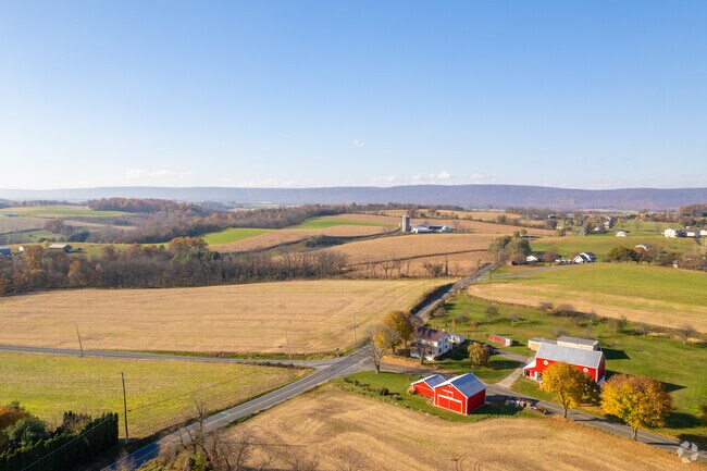 Farms take up most of the open space in the Penn Township area.